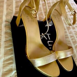 Gold Naturalizer Dress Shoe Size 8Wide Worn for thirty minutes.